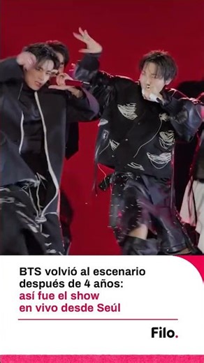 BTS volvió a los escenarios después de 4 años: así fue su primer show en vivo