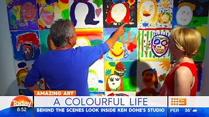 He caught our attention in the 80s with his unique style of bold and colourful paintings. Davina Smith caught up with Ken Done at his gallery. #9Today | TODAY