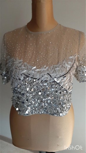 making a custom silk organza top #sewing #partydress #customdress #silkclothing #embroidery