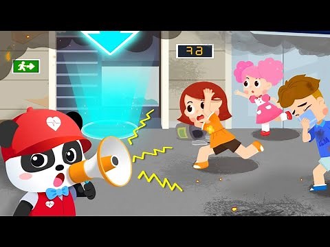 Earthquake Rescue 2 | Learn First Aid Knowledge | Guide Safe Escape | Babybus Gameplay Video
