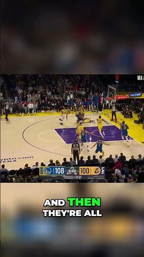 Warriors vs Lakers: Epic Basketball Showdown! Game Highlights! #shorts