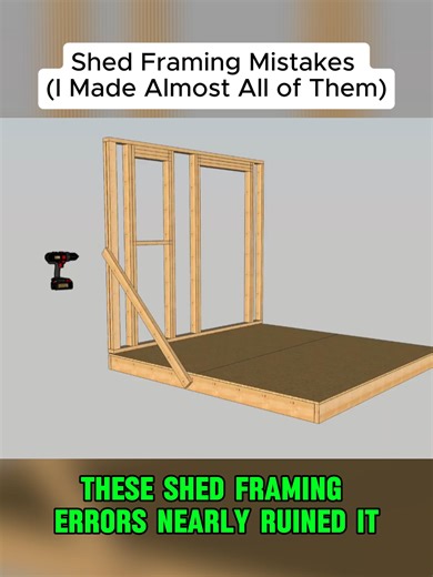 Common Shed Framing Mistakes to Avoid
