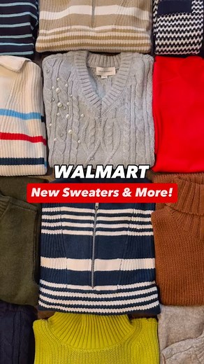 New sweaters, vests & sweater dresses just launched at @walmart! 🛍️ Comment OUTFIT LINKS for details! ⭐️ From casual to dressy - these new styles can do it all! Almost all of them come in several additional colors too! 👏 We can’t wait to hear which ones y’all like best! 🥰 # #walmartfashion #walmartfinds #walmartstyle #whattowear #flatlay #ltkfashion | The DoubleTake Girls