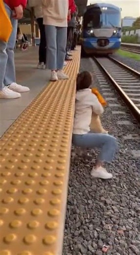 Dog gets hit by train. 🤯😳 #aivideo #train #crash #fake