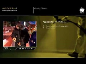 NACE CIP QUALITY CHECKS INSPECTION OF PAINT SPRAYING