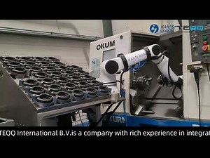 Elfin cobots applied with OKUMA CNC Machines