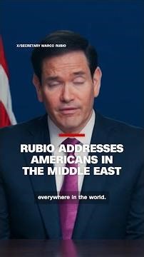 Rubio addresses Americans in the Middle East