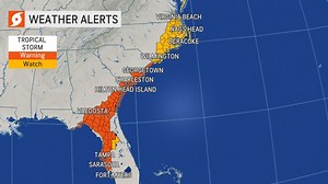 Weakening Tropical Storm Elsa churns across southeastern US