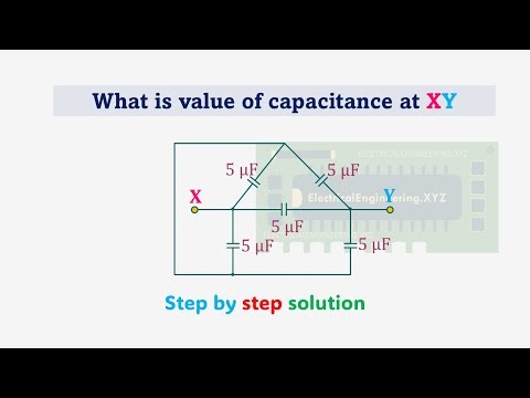 Equivalent capacitance circuit 9 #electricalengineeringxyz