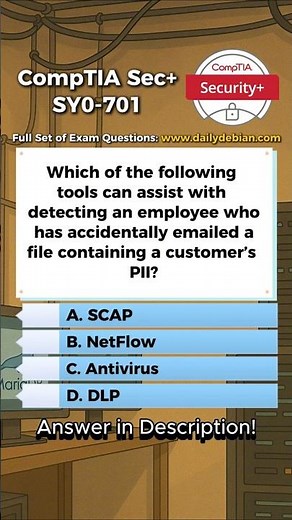 CompTIA Security+ (SY0-701) Exam-Style Practice Question 2026