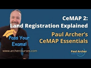Land Registration Explained for CeMAP 2
