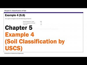 Chapter 5 Classification of Soil - Example 4 Soil Classification by USCS