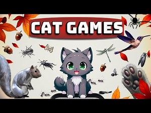 CAT Games for Cats 🐱🐿️🍁Interactive Video for Cats to Watch with Fall Vibes | CAT TV