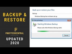 How to perform Backup and Restore Windows 7 | SUPER EASY