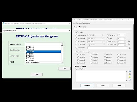 RESET EPSON ET2810, ET2800 ET2820, ET4800, ET1810 KEYGEN✅ Resetter ET2800_ Waste ink pads counter💯