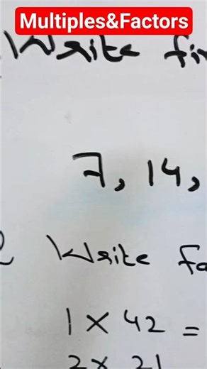 what are multiples & factors? Math Puzzles and Math Riddles: #mathisfun
