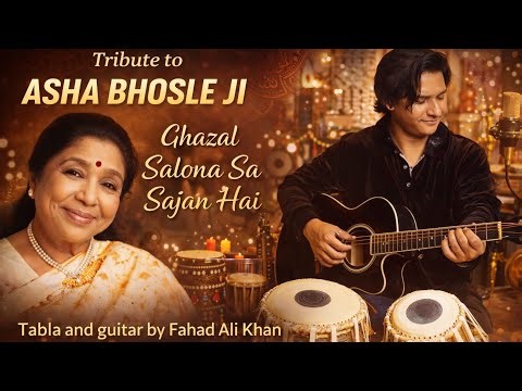 Salona Sa Sajan Hai | Asha Bhosle Ji | Tabla & Guitar Cover | Fahad Ali Khan