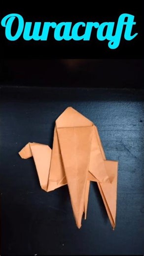 Easy DIY paper camel 🐪✨ made with just one sheet! Simple folds.