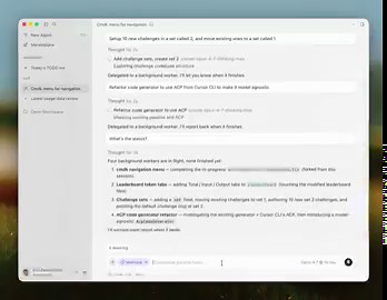 Introducing /multitask in the new Cursor 3 interface.Cursor can now run async subagents to parallelize your requests instead of adding them to the queue.For already queued messages, you can ask Cursor to multitask on them instead of waiting for the current run to finish.