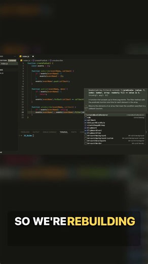 Pub Sub Design Pattern Step-by-Step JavaScript - Part 5 #code #programming #trend #shorts #2026