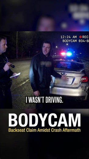 Bodycam: Backseat Claim Amidst Crash Aftermath
