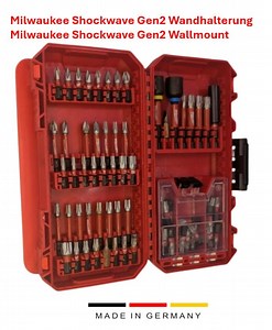 Milwaukee Shockwave Gen 2 Wall Mount | Bit Case Wall Mount | Tool Organizer | Screws Included | Case Not Included - Etsy