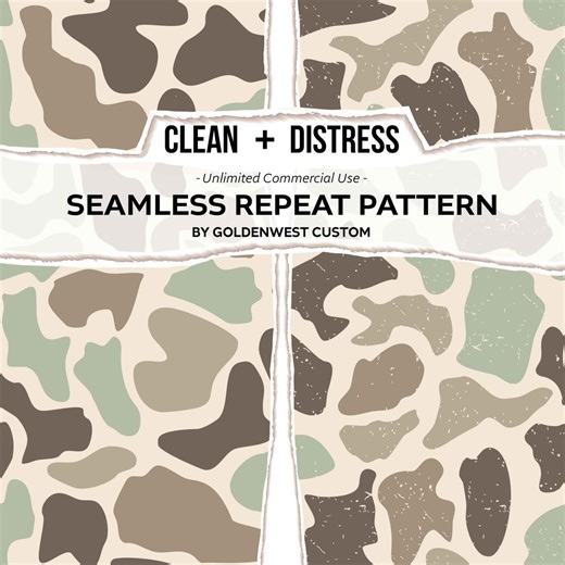 Camo Pattern, Old School Camo Duck, Duck Camo Design, Hunting Camo Graphic, Duck Camo Patch, Vintage Camo Seamless, Camo Distressed, Retro - Etsy