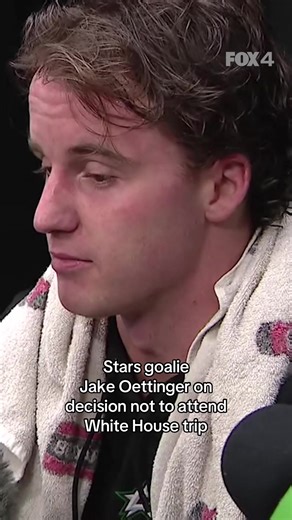 Dallas Stars goalie Jake Oettinger shares why he did not go to the White House on Tuesday with some of the other Olympic champs. #usa🇺🇸 #hockey #olympics