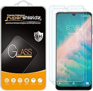 Supershieldz (2 Pack) Designed for ZTE Blade 10 and Blade 10 Prime Tempered Glass Screen Protector, Anti Scratch, Bubble Free