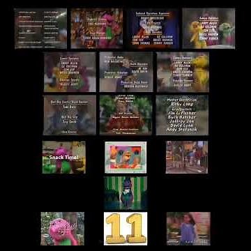 Barney Remix Credits With Audio Barney's Fun & Games (Pitch Version) Mashup