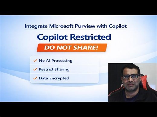 Integrate Microsoft Purview with Copilot - A step toward secure and responsible AI | Sathish Veerapandian
