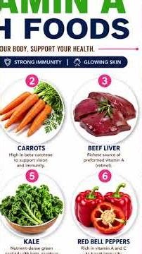 Top 7 Vitamin A Rich Foods for Better Vision & Immunity 👀🥕