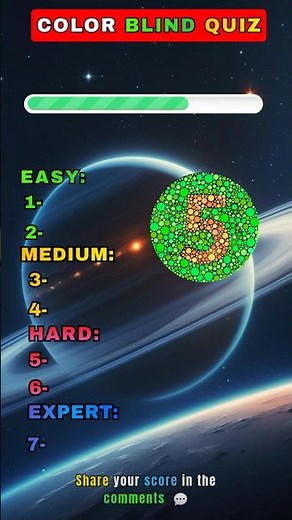 Only Eagle Eyes Can Pass This Color Blind Quiz – Test Your Vision #quiz #eyetest