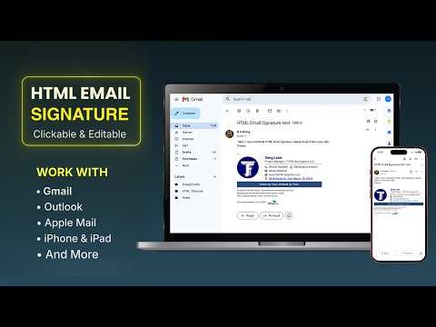 Create Your Custom HTML Email Signature Today! Get More Clicks