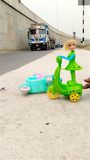 Remote Control Scooty Girl And Monkey Scooter Unboxing And Testing Short ||