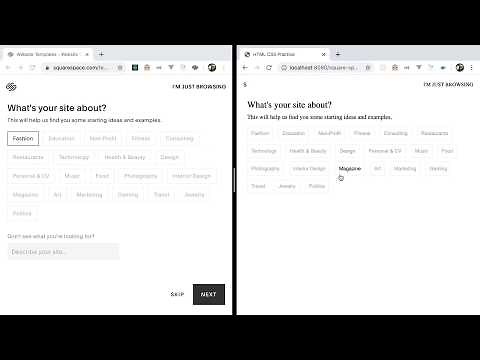 Replicating a Web Page in HTML and CSS