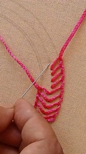 457K views · 3K reactions | Viral borderline design hand embroidery work tutorial #basicembroideryabc #sewing | Basic Embroidery ABC | Facebook