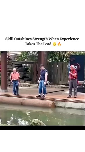 pixelpulse5x on Instagram: "Never Underestimate The Power Of Experience And Balance 🪵🏆 #Shorts #LogRolling #ExperienceMatters #ViralSkills During a traditional lumberjack festival in the heart of Ohio, USA, a crowd gathered to witness a classic log rolling duel that quickly became a viral sensation. As a young challenger stepped onto the floating timber, he was met by a seasoned veteran whose calm demeanor hid a lifetime of technical mastery. The match transformed from a simple competition int