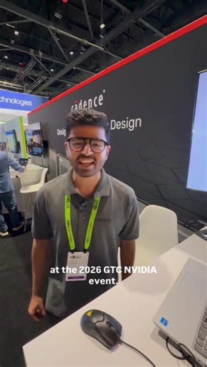 At #NVIDIAGTC, stop by our booth and get a demo of Cadence Reality DC from Daksh Chaplot!