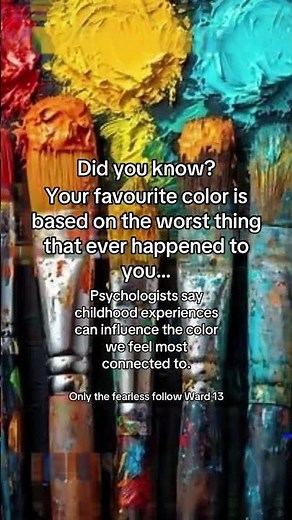 Your favorite color reveals your childhood trauma #psychology #nostalgia #creepy