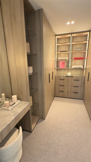 Unique Wardrobes & Interiors on Instagram: "This custom Walk in Robe in Nikpol Molina Sand delivers understated luxury with a focus on craftsmanship and detail. Clean lines, warm neutrals and tailored storage. All made-to-measure. All made in Melbourne. If your current Walk in Robe isn’t working for you then it’s time to get in touch. Tag your friends, & family who need this setup in their life too ❤️ Call for a consultation & design service 1800 000 968 or email sales@uniquestorage.com.au #walk