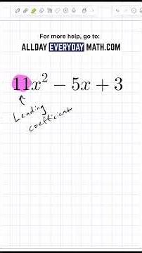 Intro to Polynomials!
