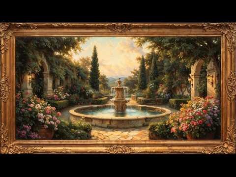 Secret Garden Fountain 🌿 Luxury Spring TV Art Corner | Relaxing Peaceful Ambience 4K Screensaver