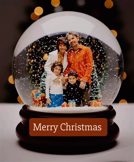 🅕 - 🅒🅐🅡🅞🅝 on Instagram: "Snow globe animation. Merry Christmas. Happy Holidays."
