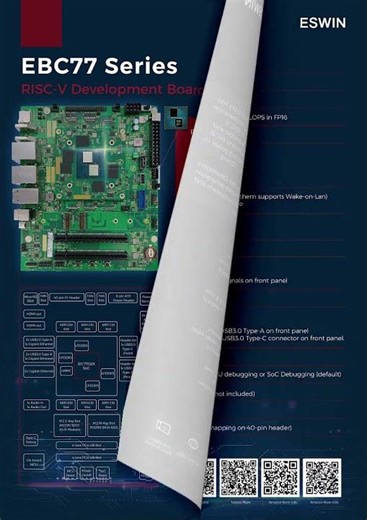 EBC77 series risc-v development board poster