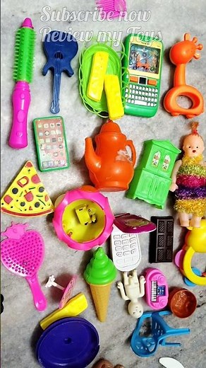 Beauty and Kitchen 🍳 Play Set Miniature Cooking Toys ASMR kichen video #dollhousedecor #dollmaker