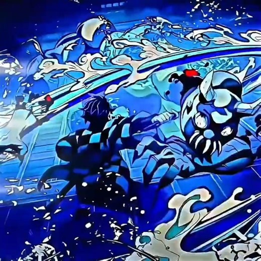 Tanjiro cut's demon head with a slice trending skull edit #demonslayer #animeedit #skulledit #anime