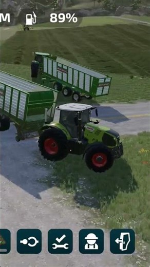 FS 23 grass Hay harvesting #fs23 #tranding #shorts #short #fs23mobile #explore