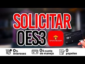 Como Solicitar la Tarjeta de Crédito 0es3 de Davivienda | Paso a Paso