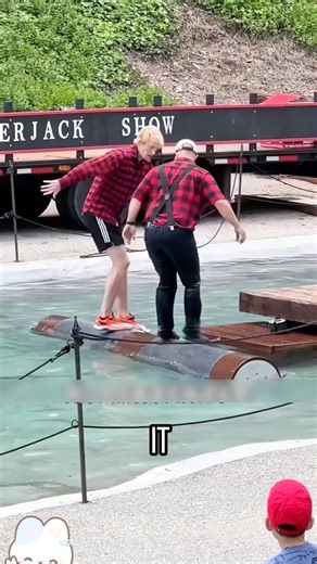 Have you ever seen a log rolling competition?